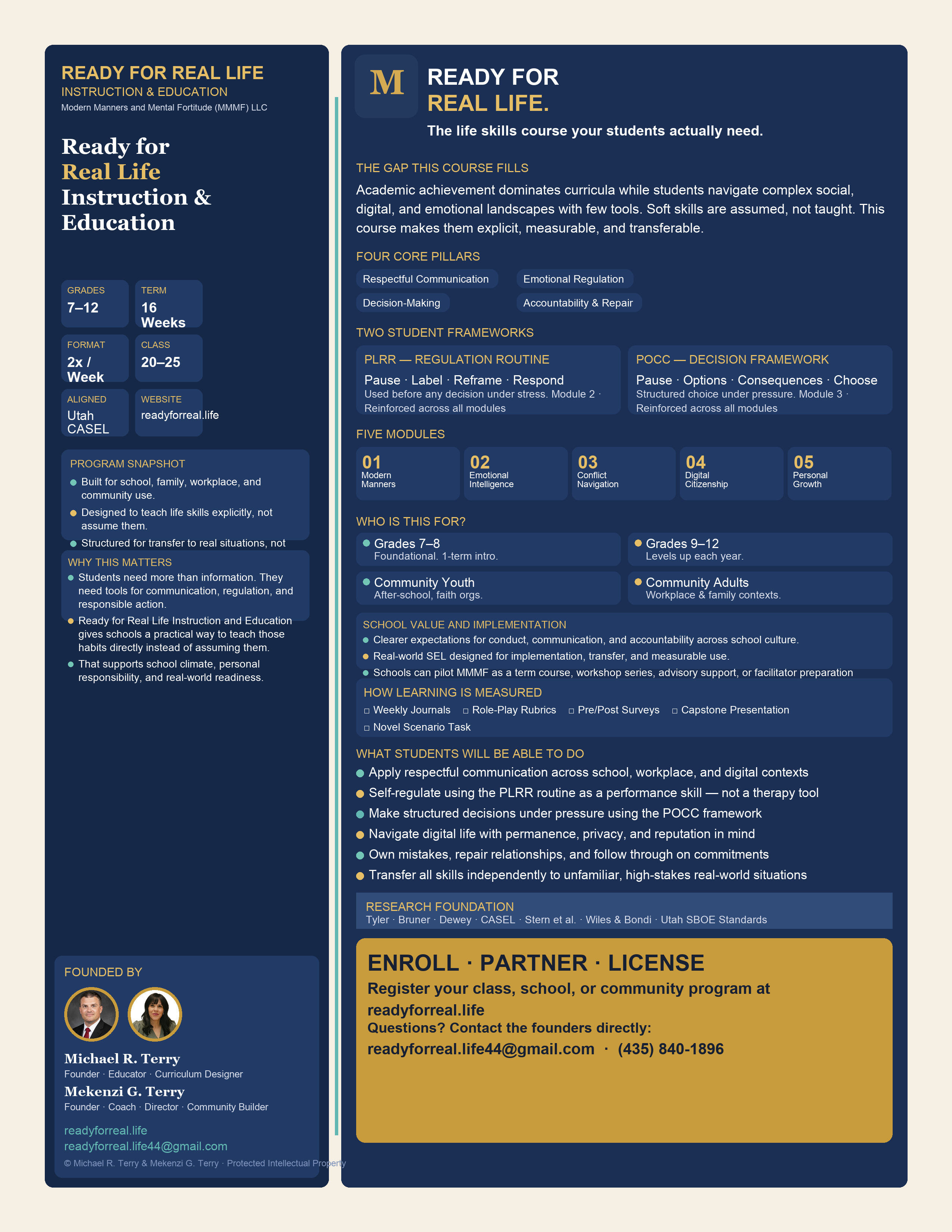 Community one-pager preview